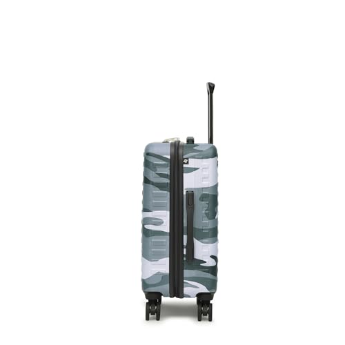 Image of Assembly Stark Hard Luggage Set of 2 Trolley Bags (20 + 24 Inch), Unbreakable Polycarbonate Camo Print Luggage Set, TSA Lock, Silent 8 Spinner Wheels, Hard Shell Suitcase Set Green