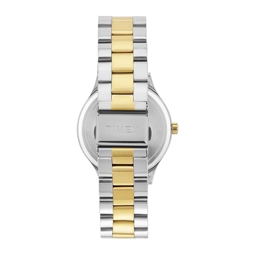 TIMEX Analog Watch for man with Green Round Dial & Multicolor Stainless Steel Bracelet Band Water Resistant Men's Wrist Watches - TWEG18443 - Image 6