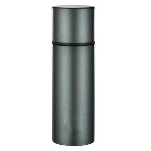 IMIKEYA Botella de Agua de Acero Inoxidable Aislamiento Térmico, Diseño Simple, Material Pp y Silicona, Adecuado para Oficina y Hogar, Capacidad Pequeña y Práctica