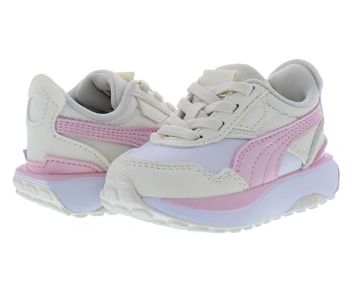 PUMA Cruise Rider Silky Ac Infant/Toddler Shoes Size 7, Color: Cream/Pink2