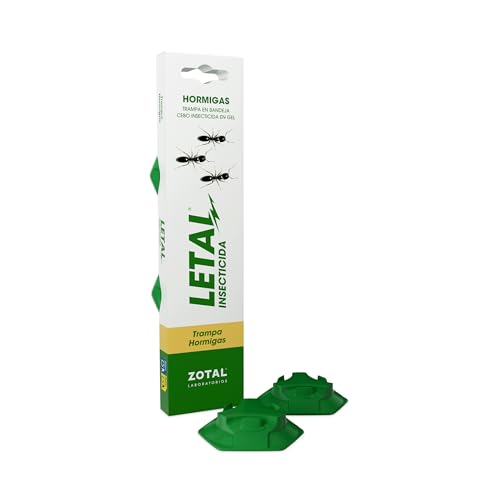 Trampa para Hormigas ZOTAL LETAL – Estuche 2 Unidades | Cebo Insecticida en Gel | Eliminación Rápida, Eficaz y Duradera | Interior y Exterior | Fácil de Usar