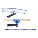 iplusmile Ausziehbares Fensterreinigungsset mit Mikrofaser Fensterschwamm Schwenkbarer...