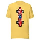 Formula 156 Sharknose Vintage Race Car Grand Prix T-Shirt (US, Alpha, XX-Large, Regular, Regular, Yellow)