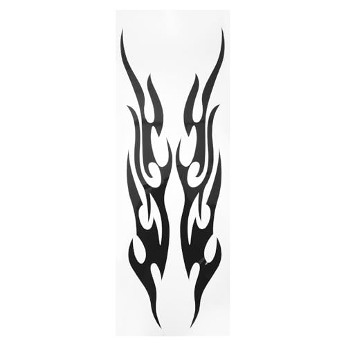 UPKOCH Autocollant Flamme Réfléchissant Pour Moto Et Voiture Autocollant Flamme Moto Décoration De Véhicule Adhésif Facile À Poser Sur Surface Sèche Et Propre 11.22 X 3.94 X 0.04 in 1 Pièce