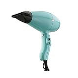 Gamma+ Aria Tourmaline Lightweight Professional Hair Dryer with 2 Concentrator Nozzles Aquamarine