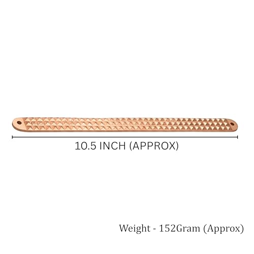 Image of Copper 108 Pyramid Strip |Size- 10.5Inch |Weight of 1 Pyramid Strip - 152gm Approx |Vastu Remedy Tool |Strip with Pyramid Design for Correcting Corner | Home & Spritual Decor | Pack of 3