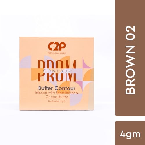 C2P Pro Prom Cream Contour | Lightweight Bronzer with Matte Finish | Infused with Shea & Cocoa Butter - 4g (Brown Mocha 02) - Image 2