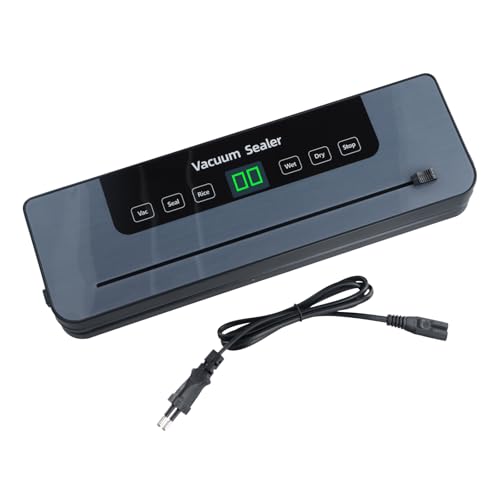 Focenat Macchina Sottovuoto per Alimenti, Macchina per Sottovuoto con 10 Sacchetti, Sigillatore Sottovuoto con Taglierina Incorporata, Macchina per Sottovuoto per Alimenti Professionale