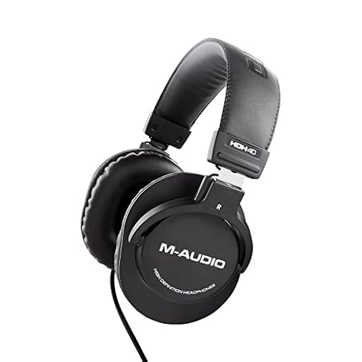M-AUDIO HDH40 - Auriculares de Estudio con diseño Cerrado, Diadema Flexible y Cable de 2,7 m para grabación y monitorización en Estudio, podcasts, etc | Ya disponible en tu tienda friki favorita! En mundofriki.es!