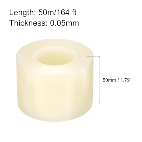 Image of MECCANIXITY Removable Protective Film Tape, 2 Inch x 164 Ft Surface Protective Scratch Film Tape Roll for Furniture, Electrical Appliances, Clear
