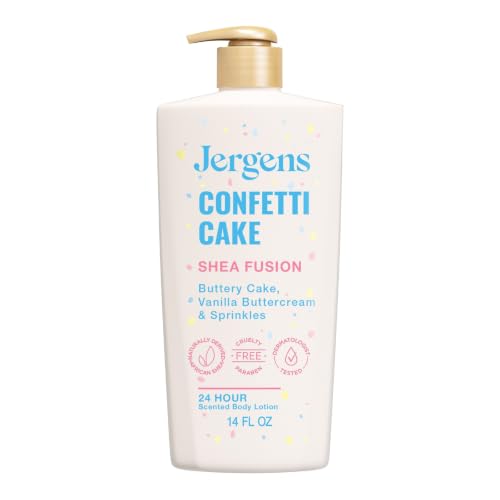 Image of Jergens Shea Fusion Confetti Cake Body Lotion, Shea Butter, 14 fl oz