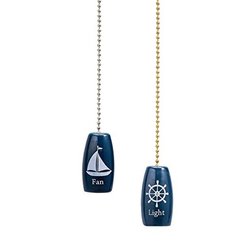Nautical Fan Pulls, Set of 2