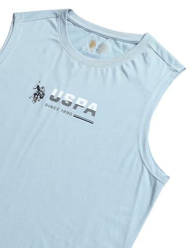Image of U.S. Polo ASSN. Mens OEV06 Brand Print Comfort Fit Gym Vest
