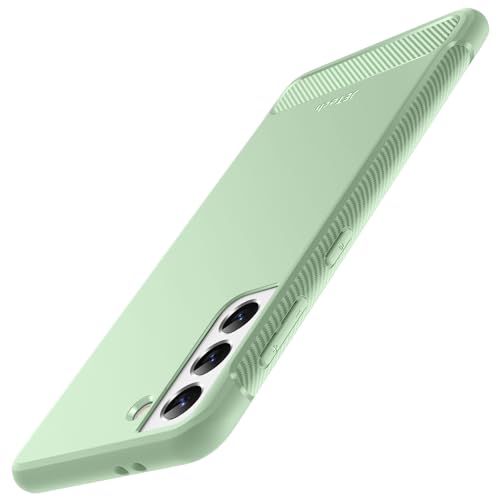 JETech Slim Fit Case for Samsung Galaxy S21 5G 6.2-Inch, Thin Phone Cover with Shock-Absorption and Carbon Fiber Design (Green)