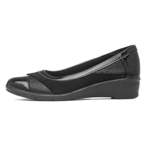 Chaussures confortables Marian pour femme noir | Modèle élégant en cuir souple
