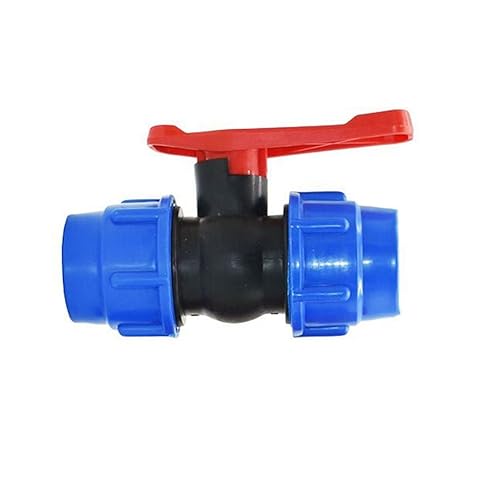 Conector de manguera Válvula, válvula de bola, válvula de bola, 20/25/32/40/50 mm Tubería de agua de plástico Tubo de válvula rápida Conexión rápida Válvulas de bola de PVC Accesorios 1 pieza(25MM)