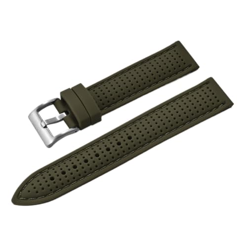 Bracelet de montre respirant à dégagement rapide en caoutchouc étanche