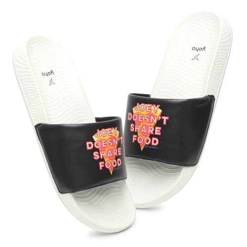 Image of YOHO Sliders for Men | Comfortable and Lightweight Slides | WB Cartoon & Comic Characters: Batman,Superman,Tom & Jerry,Rick & Morty,Big Bang Theory, Friends and Scooby Doo for Boys