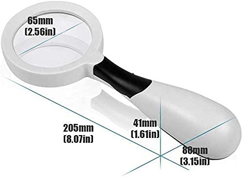 Lupa con luz portátil de precisión para joyería e historia 4