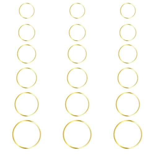 Image of SATRA TRADERS Multi-Size & Color Seamless Hoop Rings for Jewelry Making, Crafting | Qty : 100g | BF68 (Silver-32mm)