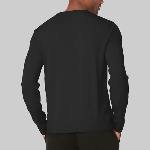 Tommy John Men's Second Skin Long Sleeve Sleep Shirt - Cool Comfortable Pajama Lounge Crew Neck T-Shirt3