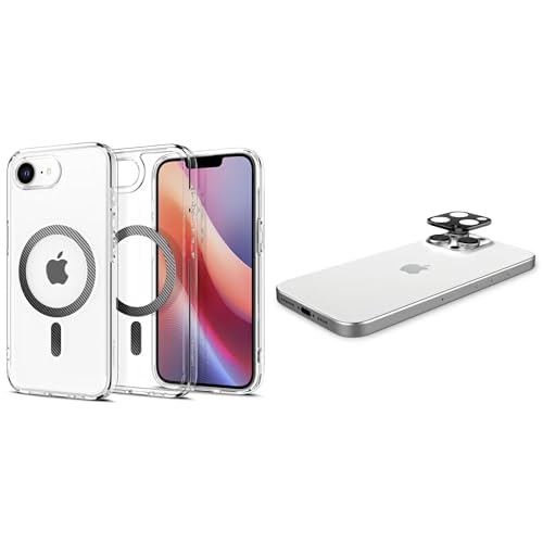 Spigen iPhone 16e ince MagSafe Kılıf Ultra Hybrid Sararma Karşıtı DuraClear™ Spigen iPhone 16e Kamera Lens Camı Koruyucu