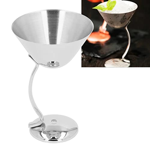 Vasos de Martini de acero inoxidable con elegante acabado espejo para cócteles de lujo 6