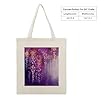 VstaDank Abstract Purple Weeping Flower1 Canvas Tote Bag with Handles Extremely Sturdy Reusable Shopping Bag Lightweight Foldable Cotton Cloth Grocery Bags Magic Aesthetic Tote Bag for Women Travel #3