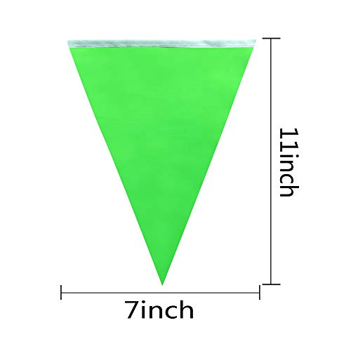 Tsmd Solid Green Pennant Banners Flags String Diy Bunting Flags,Party Decorations For Grand Opening,Kids Birthday,Party Events Celebration #TOP1