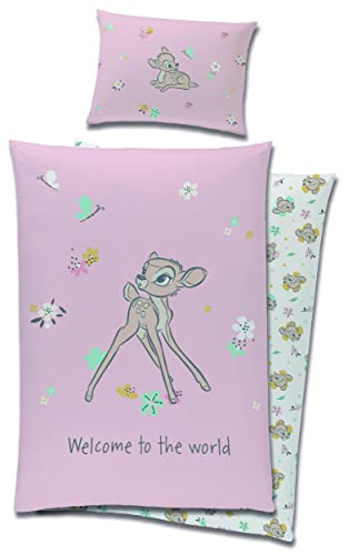 Baby Bettwäsche Disney Bambi Baumwolle 90x120 cm + 40x60 cm