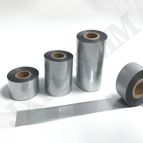 Nastro per codici a barre a trasferimento termico, nastro autoadesivo per stampante di etichette, nastro impermeabile a base di cera, 40 mm x 100 m
