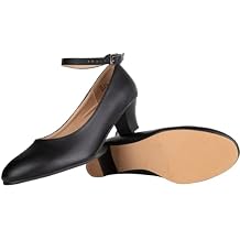 Character Shoes for Women Dance Shoes,Pumps Ankle Strap Heels for Ballroom,Salsa,Tango