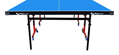Image of Koxton Amazon Brand Koxtons TT Club Foldable Tennis Board Table with Wheels and Net (Full Size, 18mm)