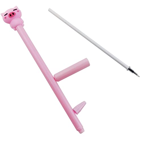 Bolígrafos de gel NSBELL 24 unidades diseño cerdito rosa miniatura 3