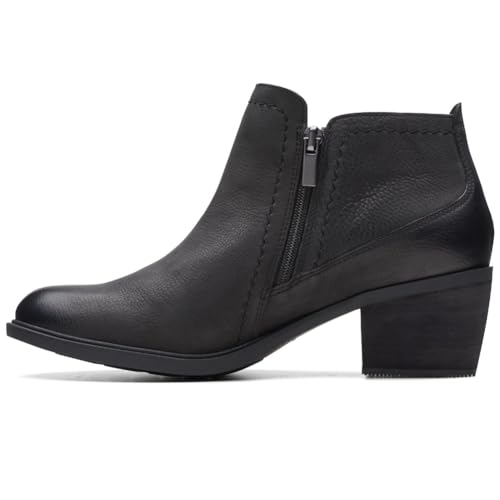 Image of Clarks 261752574060 Neva Lo Black Leat Ladies' M085