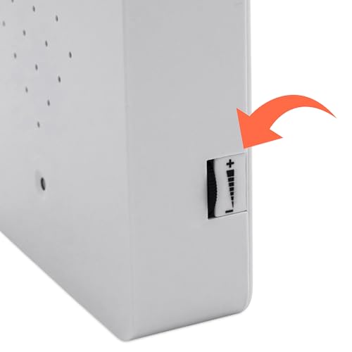 Spetebo Soundbox weiß mit Meeresrauschen - 12 cm - Lautsprecher mit beruhigendem Wellenrauschen - Deko Box mit Naturgeräuschen Maritim Wasser Sound 2 Meter Sensor für Bad Spa Gäste WC und Entspannung