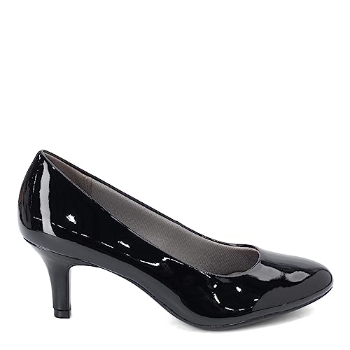 LifeStride Womens Parigi Pumps Black Patent 8 M