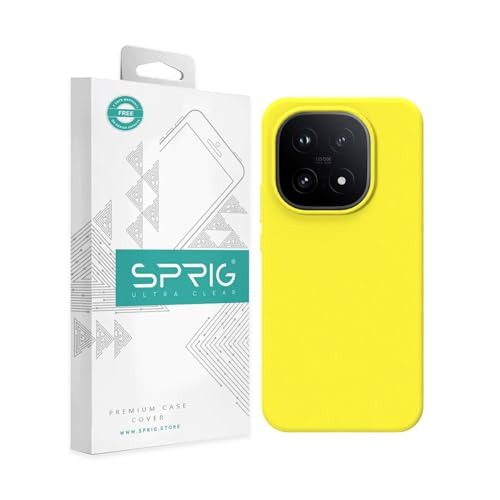Image of SPRIG Compatible with IQOO 15 5G SilkTone Back Cover Drop Tested Shock Proof Silicone Mobile Case for Men, Women, Boys and Girls with Camera Protection (Shining Yellow)