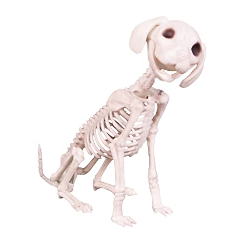 Molezu Halloween Skeleton Decoration Dog/Cat, Plastic Puppy/Kitty Skeleton Animal Yard Décor Reaper Bones Animals Ceepy Props For Party (Dog) #TOP2