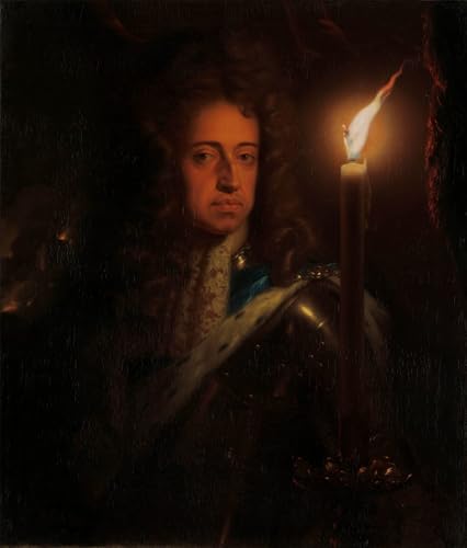 Pintura murales lienzo de Godfried Schalcken en acabado vintage de alta calidad