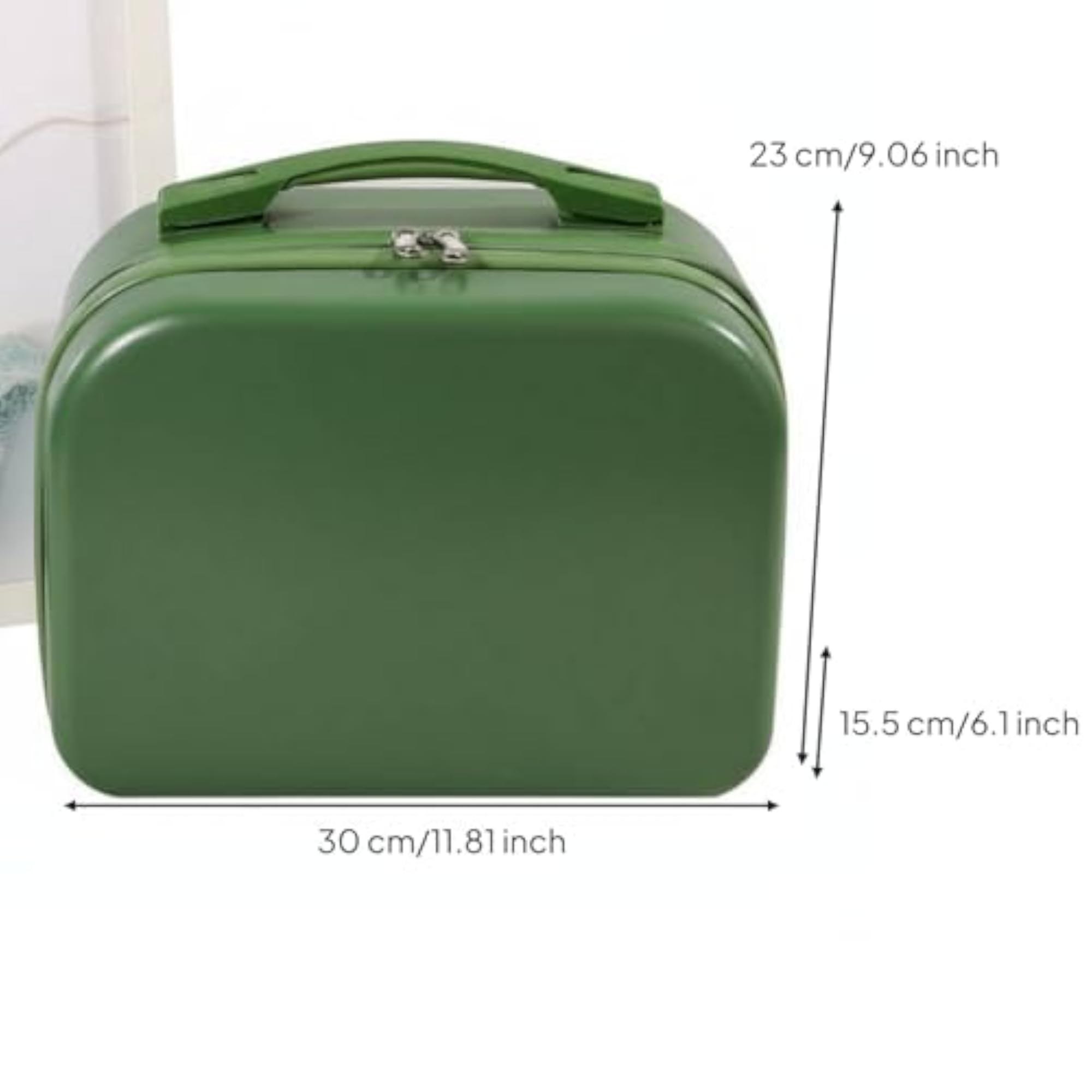 Lightweight 14-Inch Makeup Case, Hardshell Cosmetic Organizer for Women