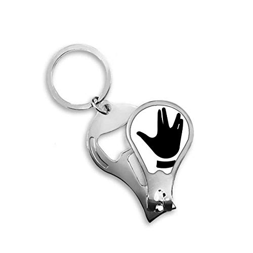 Toenail clipper cutter avec lames précises et motif gesture silhouette imprimé