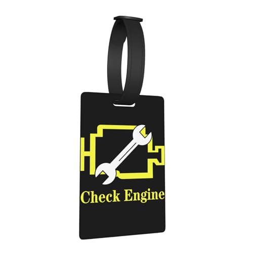 Check Engine Light Auto Repair Luggage Bag Tags