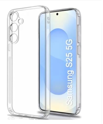 Image of Dashmesh Shopping Case for Samsung Galaxy S25 Transparent Scratch Resistant Protective Clear Phone Soft Silicone Slim Case Cover for Samsung Galaxy S25 (Transparent)