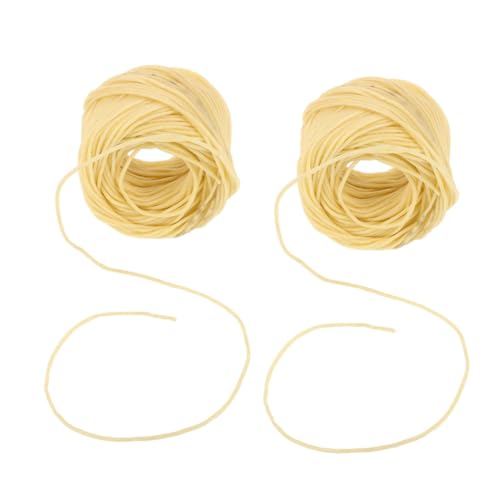 Pabilo natural de algodón Kichvoe en rollo 2mm ancho 30 metros