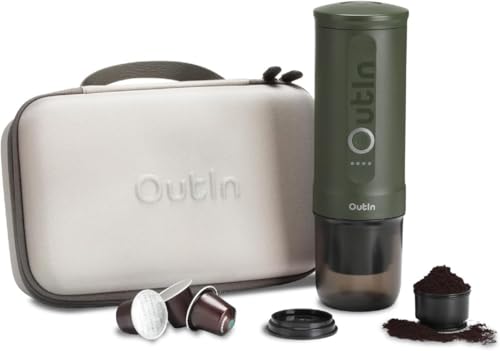 OutIn Nano Portable Electric Espresso Machine with Carrying Bag