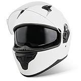 VINZ KENNET INTEGRALHELM - Die VINZ Kennet ist ein hochwertiger Integralhelm mit bequemer Passform durch das angenehm fühlbare Innenfutter. Die Ohrpolster dieses VINZ Kennet sind abnehmbar, so dass Sie sie waschen und dann einfach wieder in den Helm einsetzen können. Dies ist zum Beispiel im Sommer ideal, wenn Schweiß in das Futter gelangen kann. Der Helm ist für die Verwendung als Roller-, Moped- und Motorradhelm geeignet. Der Helm wird mit einer Helmtasche geliefert.