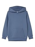 Fronttasche NAME IT Jungen Nkmmalic Ls Wh Bru Noos Sweatshirt, Bluefin, 122-128 EU