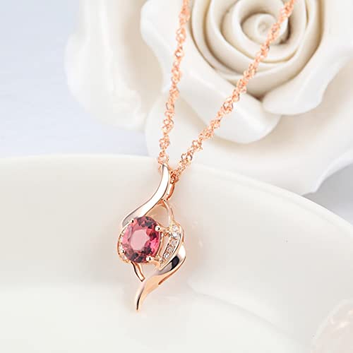 Collier rubis vintage cadeau luxueux en or 18 carats pour femme avec pierres précieuses - 2