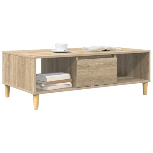 Table basse avec compartiments pour optimiser l'espace du salon